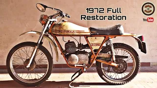 Full Restoration old Gilera 50 Trial 5v 1972  - Full Timelapse