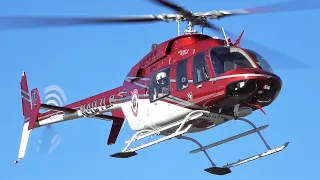 Stunning Air medical Bell 407 GX  landing at Page airport | helicopter