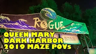 Rouge + All Haunted House Maze POVs From Queen Mary Dark Harbor 2019