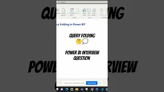 Query folding in Power BI 🤔 #learnatcloudanalytics #powerbi #shorts