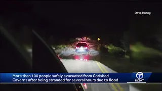 100+ evacuated from Carlsbad Caverns following flooding