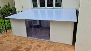 Custom Built PVC Dog Kennel with A/C