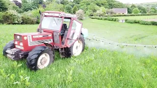 fiatagri 110-90 Fertilizing Grass. Co Antrim Northern Ireland