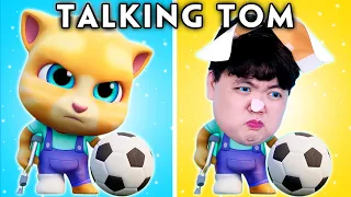 Tom Football Fraek - Talking Tom In Real Life | Compilation of Talking Tom's Funniest Scenes