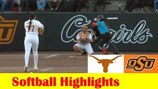 #2 Texas vs #10 Oklahoma State Softball Game 2 Highlights, March 29 2024