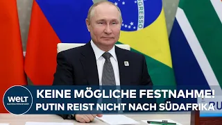 ABSAGE VON PUTIN: Kreml-Chef nicht beim Brics-Gipfel in Südafrika - Verhaftung möglich gewesen