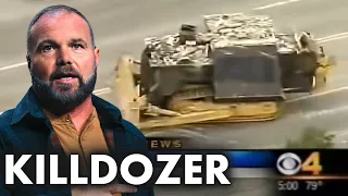 When a bitter man destroyed his entire town with a bulletproof bulldozer