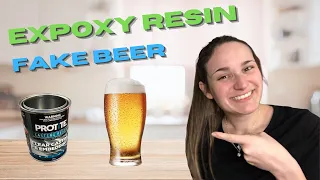 RESIN PROPS - Making Fake Beer from Epoxy Resin! Easy fake drinks on stage! So realistic!