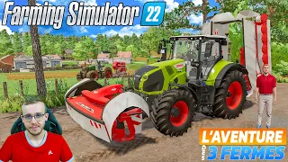 ON A GAGNÉ LE DÉFI & IL Y A DU BOULOT ! L'AVENTURE DES 3 FERMES | Farming Simulator 22