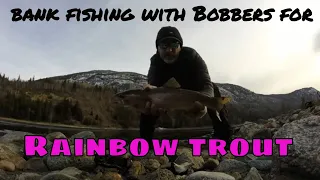 Bank Fishing Rainbow Trout with Bobbers Columbia River