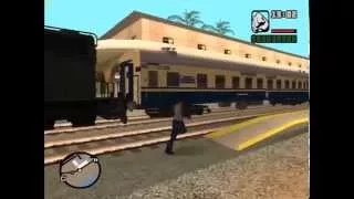 GTA SA having Train FUN !!!.