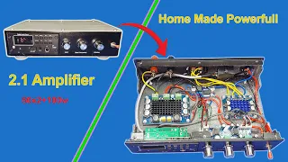 Making 200w 2.1 class D Amplifier at home | DIY 2.1 home Theatre | #hometheater #amplifier  #diy