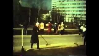 СССР-80е.  Москва, Коммунистический субботник_апрель 1982