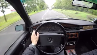 Mercedes-Benz 190E W201 (1991) - POV Drive