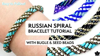 How to: Russian Spiral Beading Stitch Bracelet Tutorial
