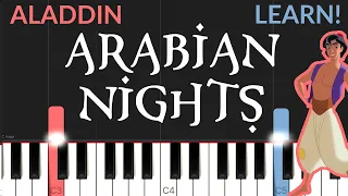 Arabian Nights - Aladdin | EASY Piano Tutorial