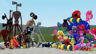 ALL TREVOR HENDERSON CREATURES VS ALL POPPY PLAYTIME CHAPTER 3 CHARACTERS in Garry's Mod!