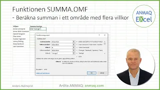 Funktionen SUMMA.OMF - Beräkna summan i ett område med flera villkor