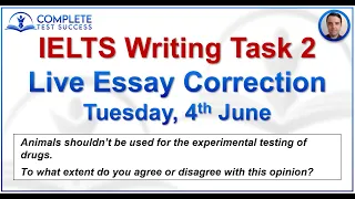 Live IELTS Writing Task 2 Essay Correction