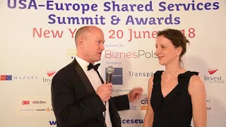 Judit Czako of the Hungarian Ministry of Foreign Affairs at USA-Europe Shared Services Awards