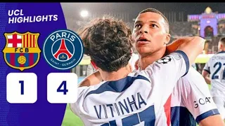 HIGHLIGHTS | PSG 4 vs 1 FC BARCELONA | UEFA CHAMPIONS LEAGUE 2023/24 QF