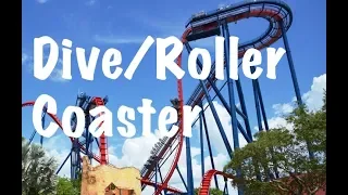 Scary Dive Coaster | Roller Coaster | Straight Vertical drop | Shanghai Happy Valley