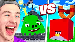 Reacting to ANGRY BIRDS in MINECRAFT Animation!