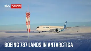 Boeing 787 makes history landing in Antarctica