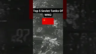 Top 5 Soviet Tanks of WW2 #ww2 #tanks #sovietunion #shorts