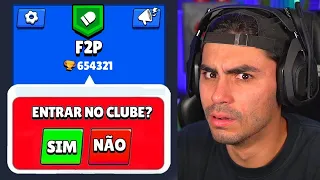 ENTREI EM UM CLUBE F2P