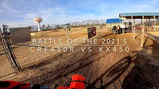 LAP 4 LAP: 2021 CRF450R vs 2021 KX450