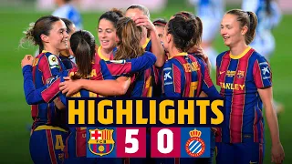 HIGHLIGHTS | Barça Women 5-0 Espanyol | Victory at CAMP NOU! 🏟️