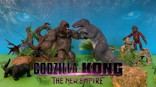 Godzilla x Kong : The New Empire (Part 1) Kong vs Skar King | Stop Motion