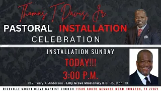 04.21.24 | Thomas T. Davis, Jr.'s Pastoral Installation Celebration 3PM Morning Service