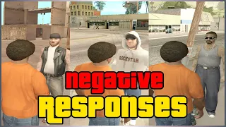 CJ Quotes | Negative Responses To Crack Dealers | GTA San Andreas