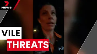 Footy fan receives sickening threats while walking home from Broncos match | 7 News Australia