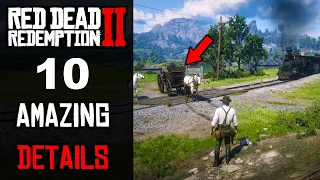 10 AMAZING DETAILS IN RED DEAD REDEMPTION 2 😱 IN HINDI | RDR 2 Facts & Details