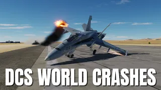 Crash Landings, Airplane Crashes & Takedowns! V43 | DCS World 2.7 Modern Flight Sim Crashes