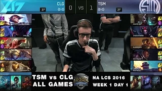 TSM vs CLG - NA LCS Summer 2016 Week 1 Day 1 - Team Solomid vs Counter Logic Gaming