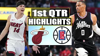 Los Angeles Clippers vs Miami Heat 1st QTR Game Highlights | January 1, 2024