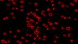 Flying Heart❤️Red Heart Neon Lights Love Heart Background Video Loop [10 Hours]