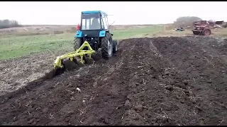 Самодельный Дисковый плуг для мтз,после регулировок