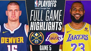 LAKERS vs NUGGETS FULL GAME 5 HIGHLIGHTS | April 29, 2024 | 2024 NBA Playoffs Highlights Today (2K)