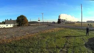 NKP Steam Engine 765 - Grade Crossing just outside Huntington, Indiana