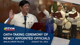 Oath-taking Ceremony of Newly Appointed Officials 8/3/2022