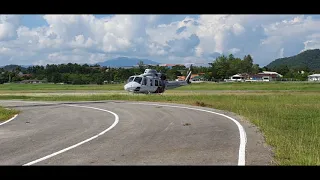 BELL412EPi ROYAL THAI POLICE 2613 START+TAKEOFF