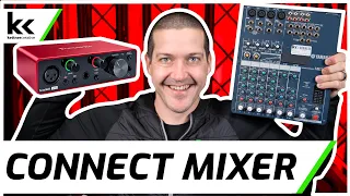 Connect Audio Mixer to Scarlett Solo Audio Interface