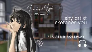 (ASMR Roleplay) Shy Artist Classmate Sketches You [F4A] [Friends to Lovers] [Sketching Sounds]