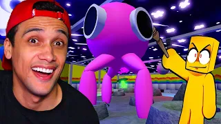 🟨 ACHEI O MONSTRO ROSA NO RAINBOW FRIENDS DO PROPOLIS!