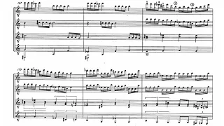 Sergio Assad - Uarekena for Guitar Quartet (Score video)